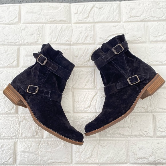 PAUL Green Munchen Suede women’s ankle buckle boots Size 10 - Picture 9 of 9